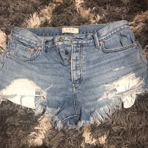 We the free frayed shorts